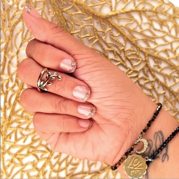 *Retired, HTF* Color Street: Tokyo Twinkle | French Rose Gold Metallic Pink - Picture 5 of 11